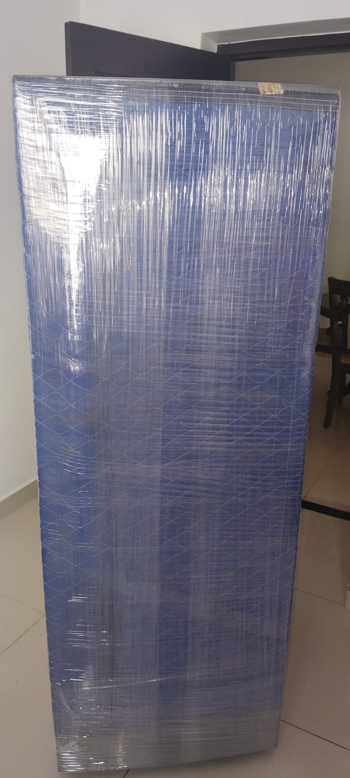Cartons stacked safely inside the moving truck